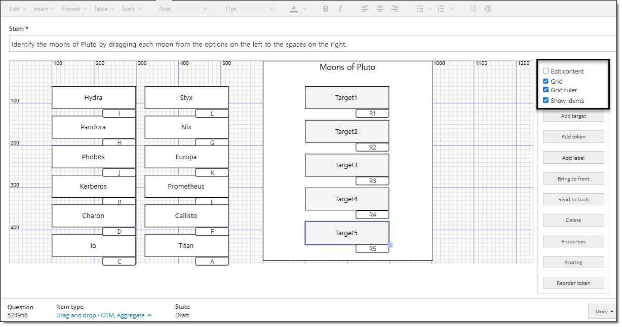 Drag and drop layout editor